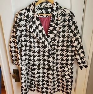 Black and white lightweight jacket.